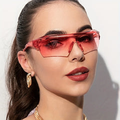Y2K Gradient Rimless Sunglasses UV400