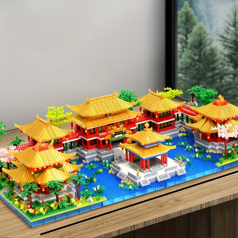 5500pcs Chinese Architecture Building Blocks Set ABS Material