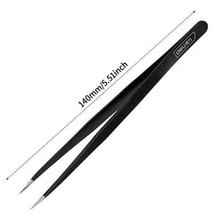 Precision Stainless Steel Eyebrow Tweezers for Jewelry Hobby