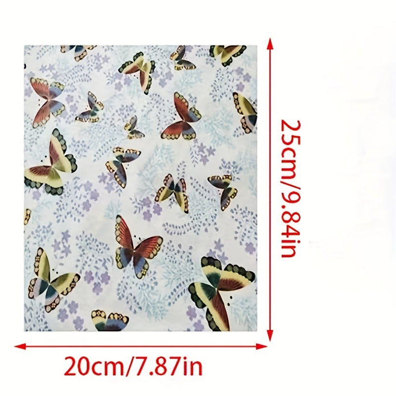 8pcs Floral Pattern Twill Cotton Fabric for DIY Sewing Crafting
