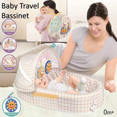 Portable Bassinet for Babies Foldable Bed with Sun Protection