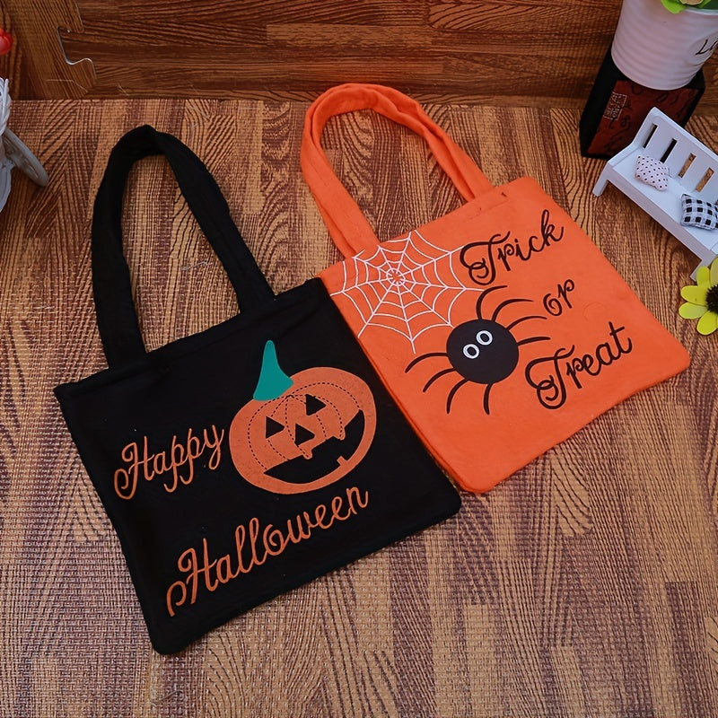 Halloween Cartoon Gift Candy Bag Spider Pumpkin Tote Bag