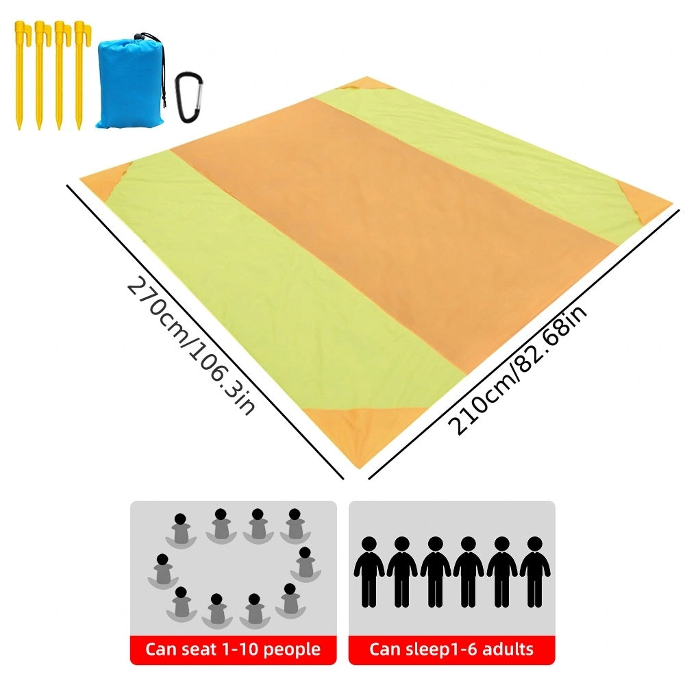 Waterproof Beach Mat Extra Large Outdoor Camping Mat Sandproof Portable