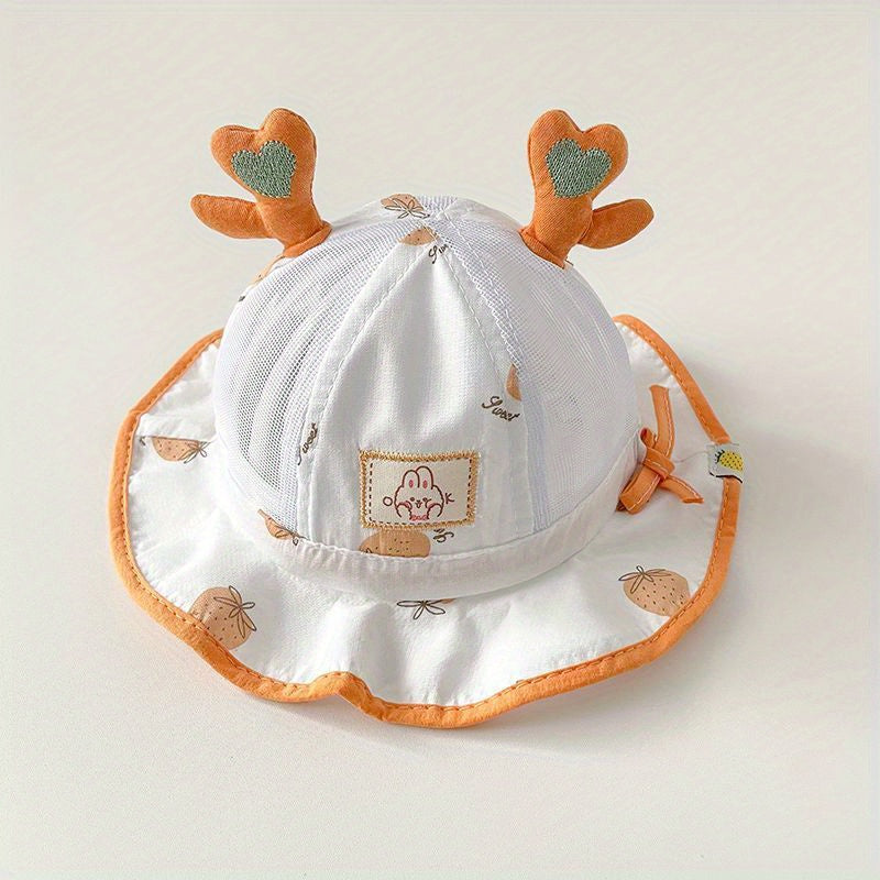 Summer Mesh Baby Bucket Hat Hand Wash