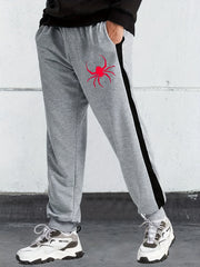 Men's Spider Graphic Print Street Style Pants for Halloween
