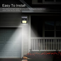 Solar Motion Sensor Light Outdoor - 48 LEDs IP65 Waterproof Security Lights