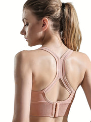 Seamless Wireless Sports Bra Cut Out Workout Bra