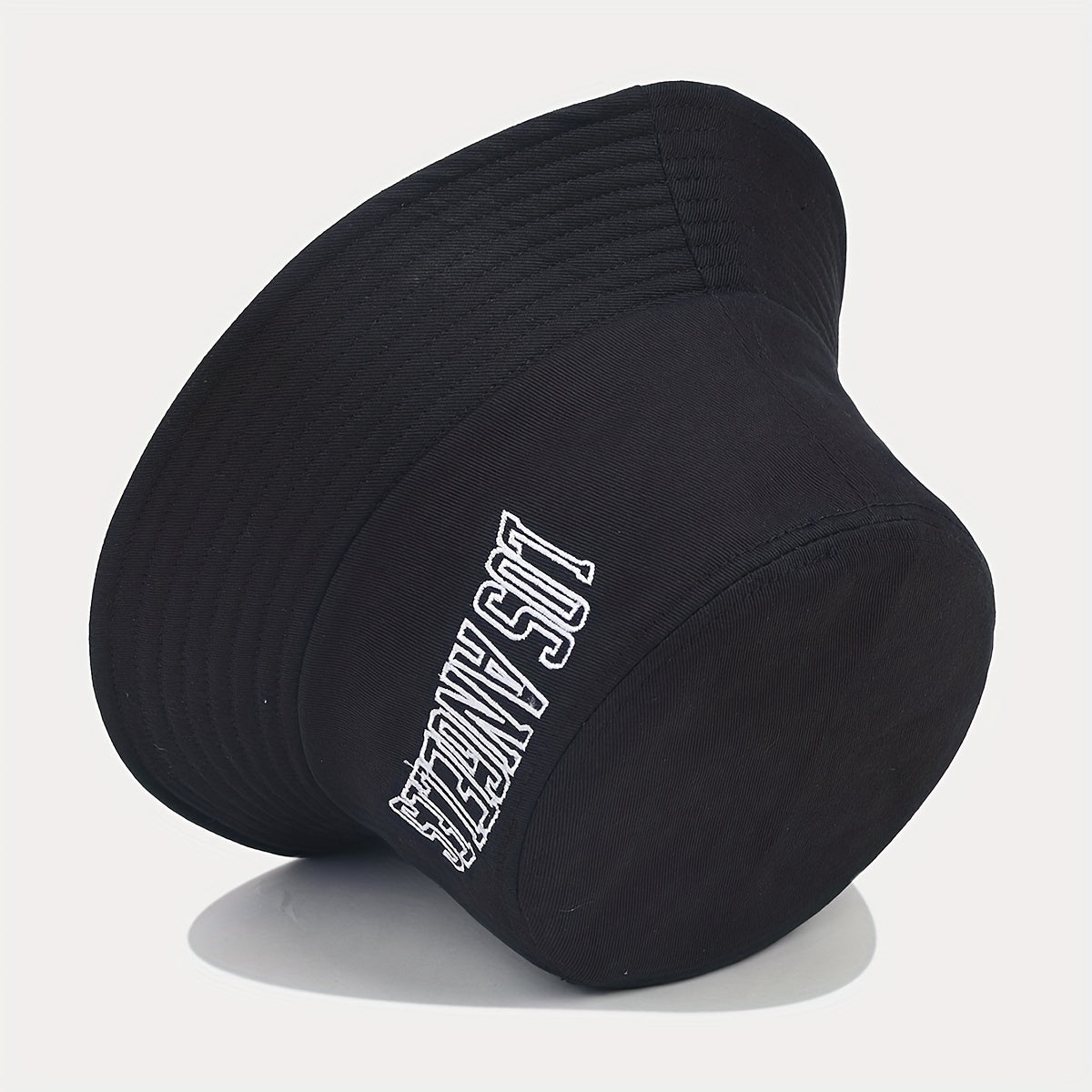 Retro Letter Embroidery Fisherman Hat Outdoor Sun Protection
