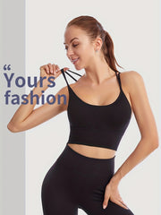 Criss Cross Back Medium Stretch Bra