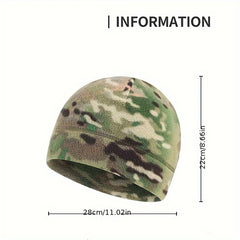 2pcs Winter Fleece Hats Windproof Helmet Liner for Men and Women