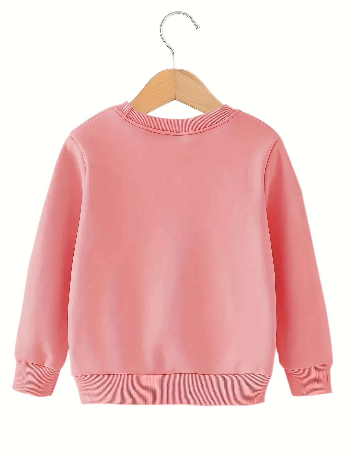 Cartoon Star Unicorn Graphic Sweatshirt Top For Little Girls