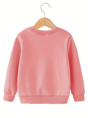 Cartoon Star Unicorn Graphic Sweatshirt Top For Little Girls