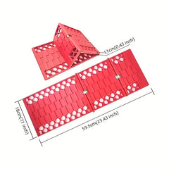 Foldable Auto Traction Mat Tire Grip Aid Car Escape Emergency Off Road Traction