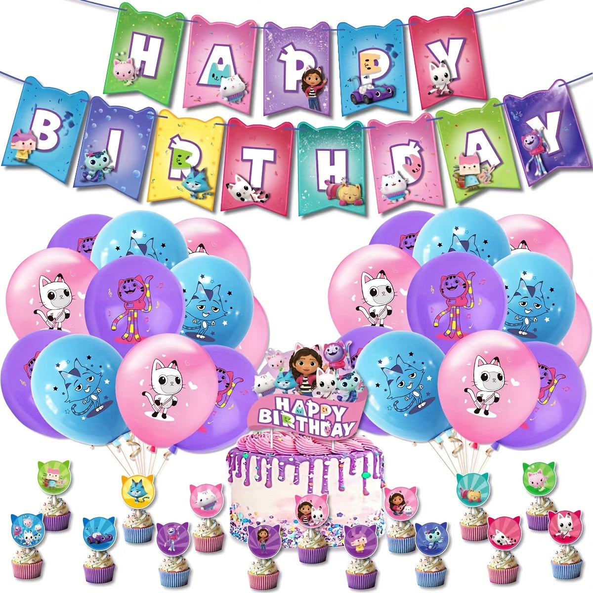 Doll House Birthday Party Decoration Set
