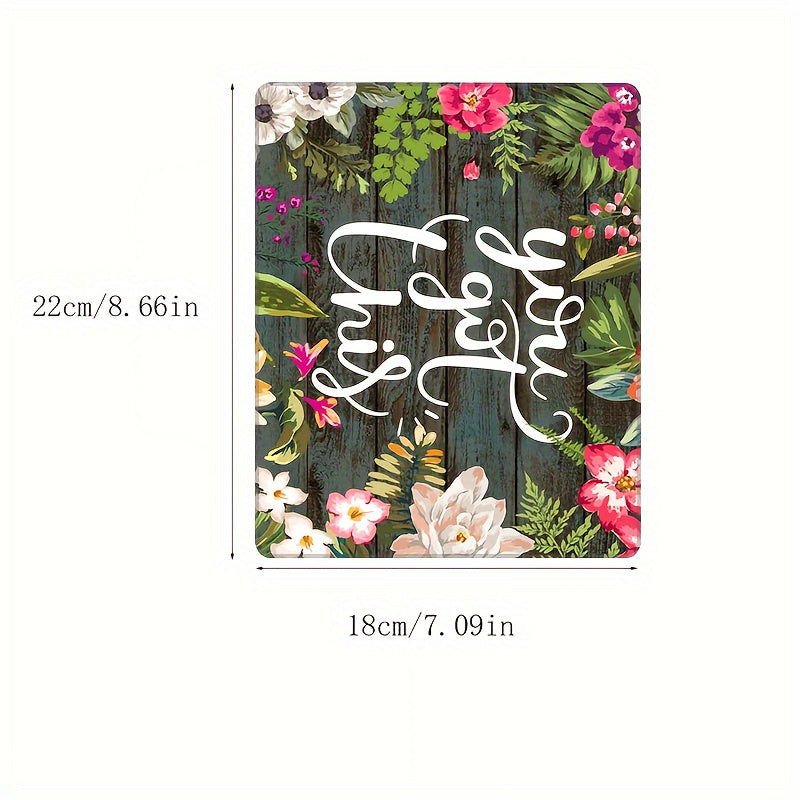 Square Mouse Pad Hand painted Flower Print Patterns