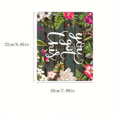 Square Mouse Pad Hand painted Flower Print Patterns