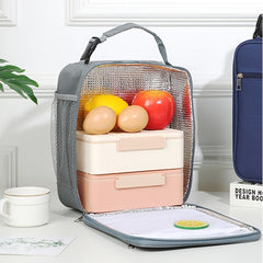 Large Capacity Insulated Lunch Bag Waterproof Durable Oxford Cloth