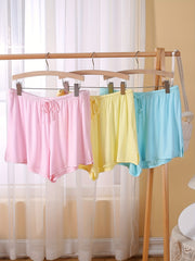 Casual Loungewear Shorts Set Women's Drawstring Pajama