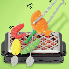 Kids BBQ Grills & Skewers Kitchen Cooking Toy Set