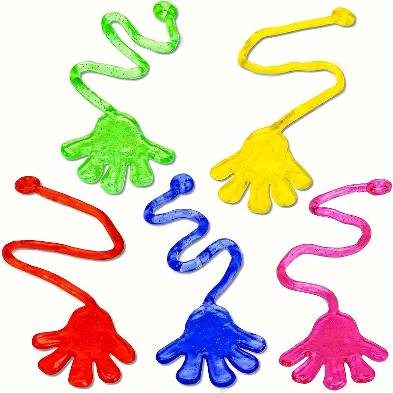 Colorful Wall Climbing Toy Elastic Hand Stick Christmas Gift for Youngsters