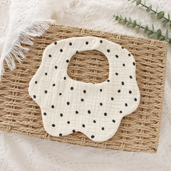 1pc Soft Adjustable 6 Layer Baby Cotton Bib For Newborn Teething