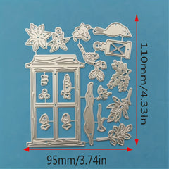 Christmas Flower Window Cabin Metal Cutting Mold DIY Scrapbooking