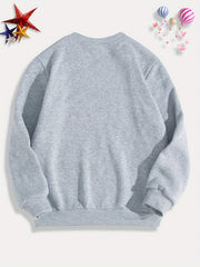 Car Print Boys Casual Pullover Sweatshirt Long Sleeve Crew Neck Tops