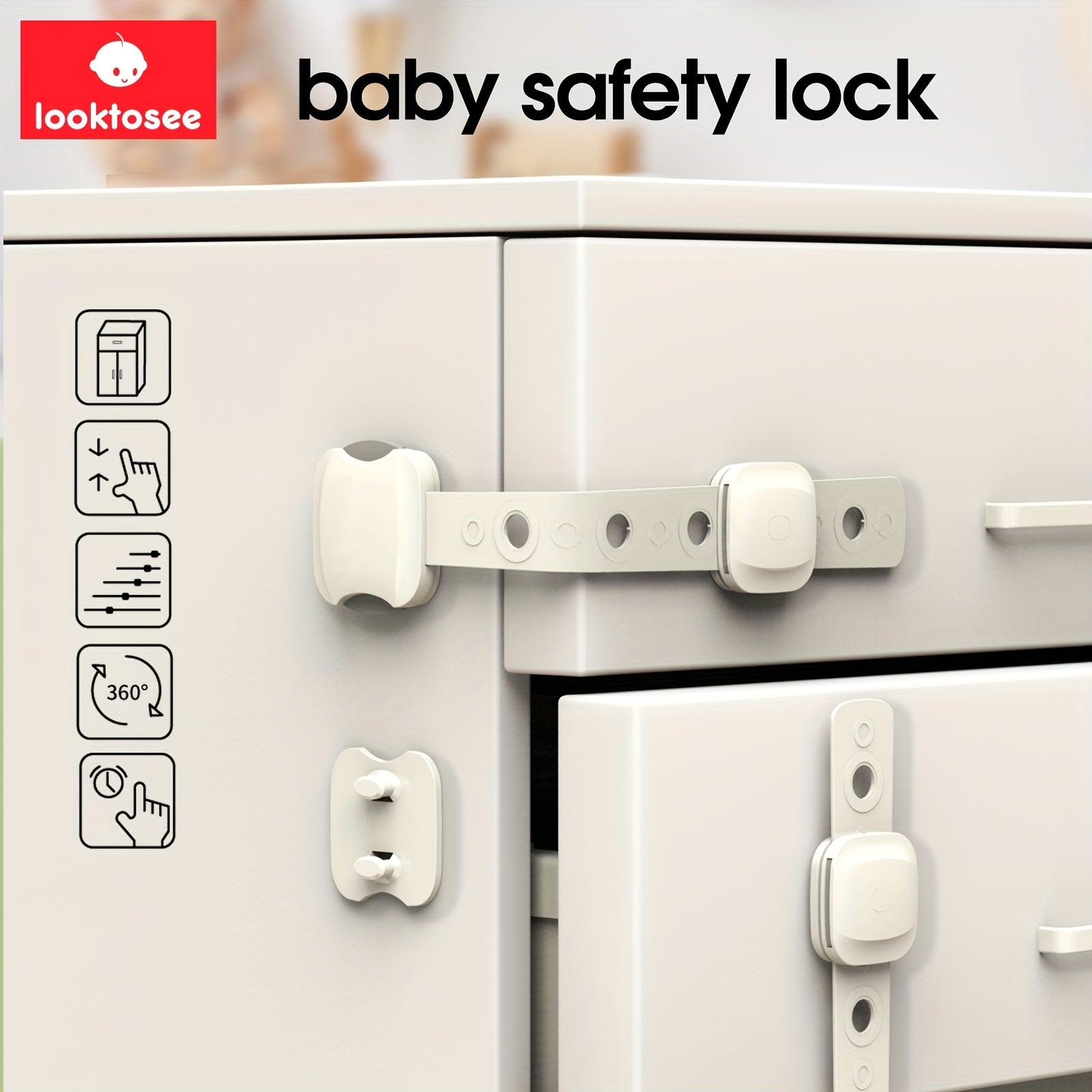 Baby Lock Children's Lock Drawer Anti Fire H...