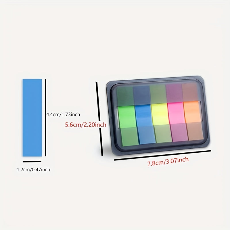 100 Waterproof Colored Sticky Notes Self Adhesive Pads for Planner Home Office