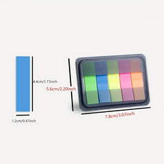100 Waterproof Colored Sticky Notes Self Adhesive Pads for Planner Home Office