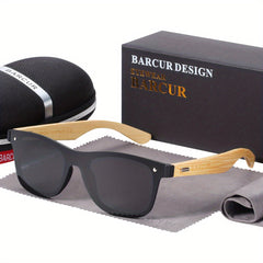 Men's Wooden Sunglasses UV Protection for Cycling