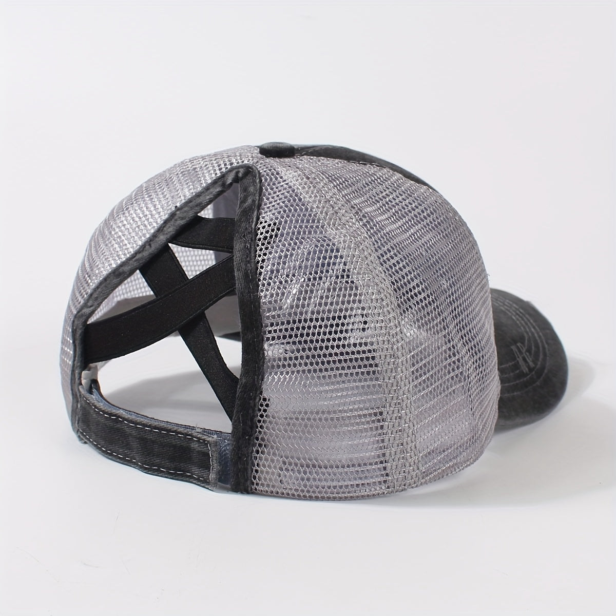 Vintage Distressed Embroidery Trucker Hat Adjustable Baseball Cap