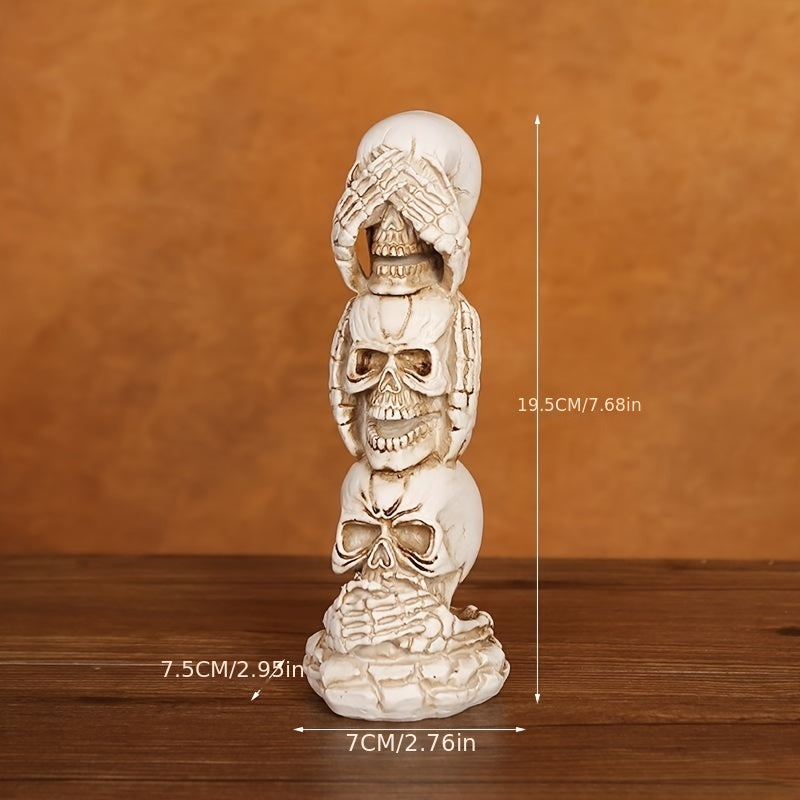 Halloween Skull Resin Decoration Collectible Toy