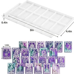 Crystal Epoxy Tarot Mold Resin Mold Jewelry Pendant Silicone Mold