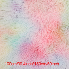 Colorful Plush Rainbow PV Velvet Tie-dye Fur Toy