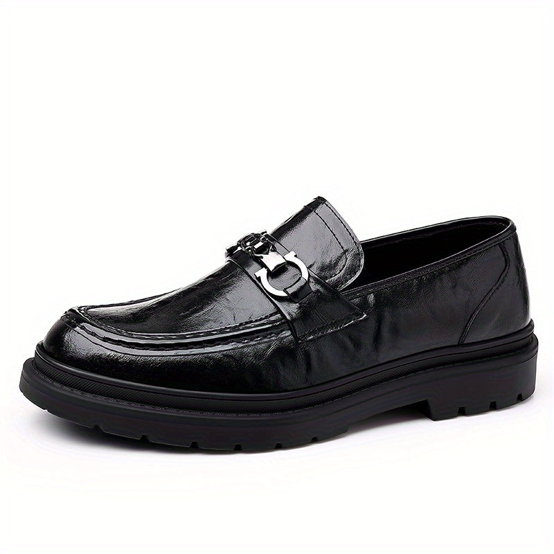 Men Leather Loafer Shoes Lightweight Non slip Dress Shoes Men's Sneakers