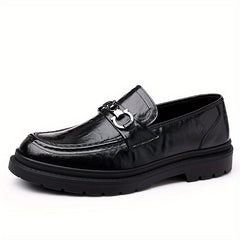 Men Leather Loafer Shoes Lightweight Non slip Dress Shoes Men's Sneakers