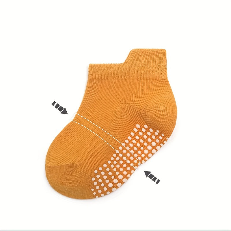 6 Pairs Girls Anti Skid Floor Socks Breathable Comfortable Ankle Socks