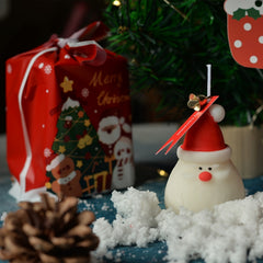 Christmas Scented Candle Santa Claus Snowman Long Pole Candles