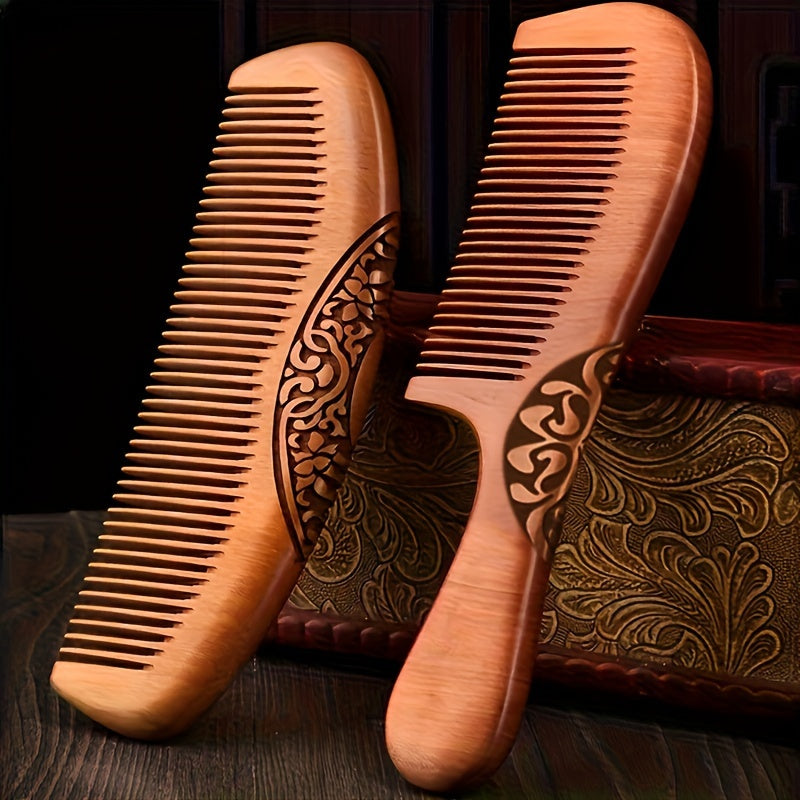Peach Wood Comb Hair Care Anti Static Comb