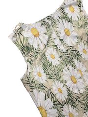 Daisy Print Tank Dress & Cardigan Set