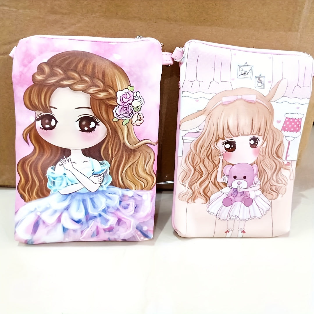 Princess Cartoon Coin Purse Wallet Key Card Storage Bag