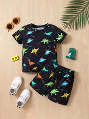 Baby Boys Suit Split T-shirt and Shorts Set