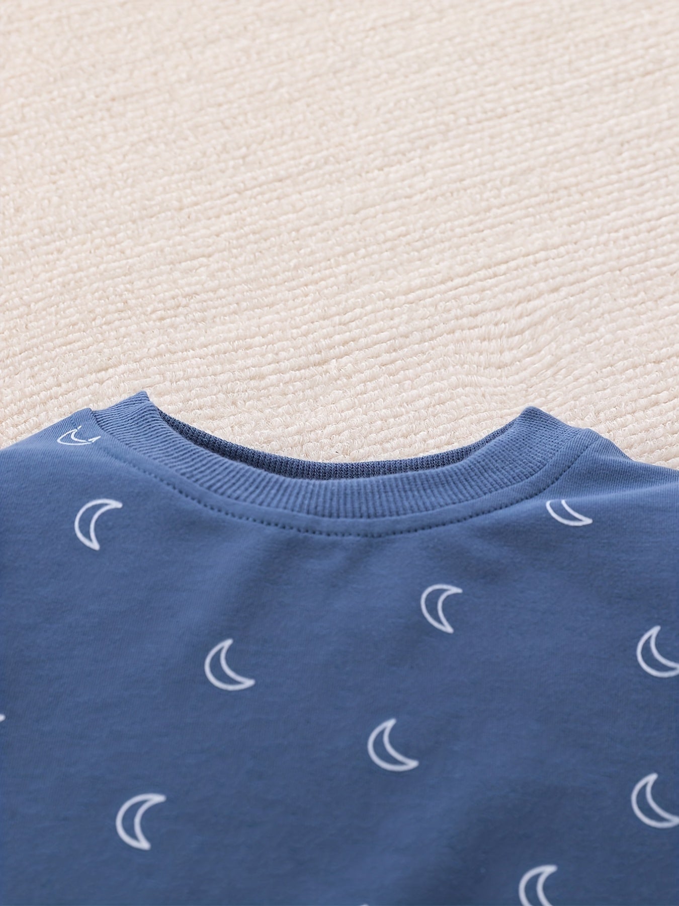 Newborn Baby Boys Moon Print Long Sleeve Sleepwear Set