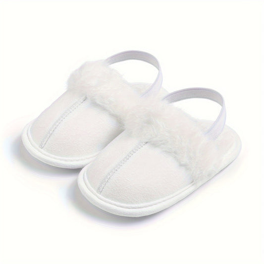 Cozy Fleece House Shoes For Baby Girls