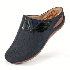 Mesh Breathable Sports Sandals Faux Leather Slippers Non Slip Beach Slides