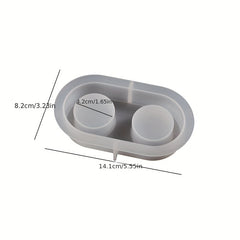 Gypsum Candle Holder Shape Silicone Mold Epoxy Resin DIY Tool