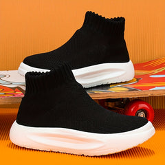 Unisex Kids Slip On Sock Shoes Breathable Sneakers Chunky Shoes