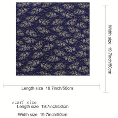 Vintage Bohemia Paisley Print Silk Square Scarf