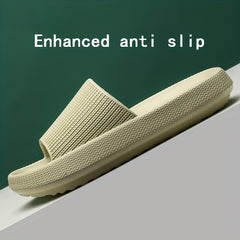 Men's Slip On Platform Slides Open Toe Slippers